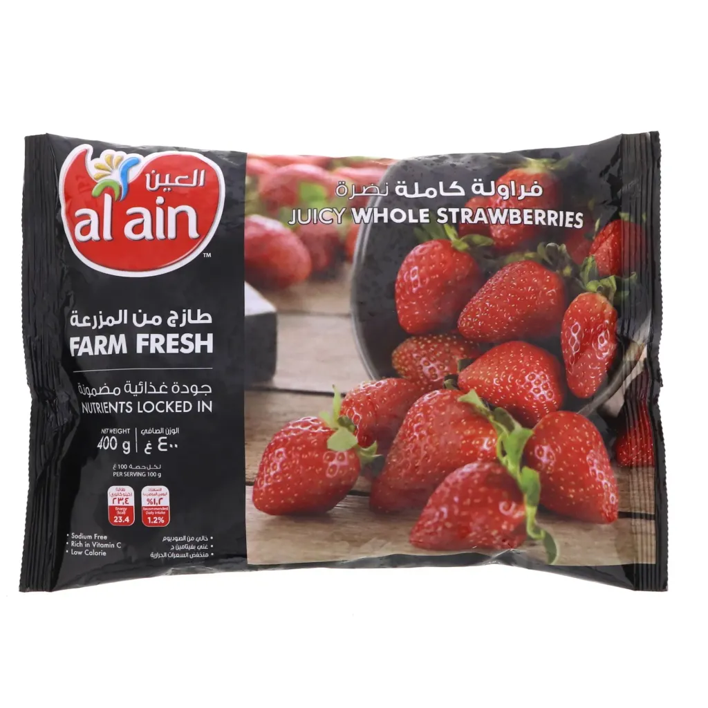 AL AIN FROZEN WHOLE STRAWBERRY 1X400GM