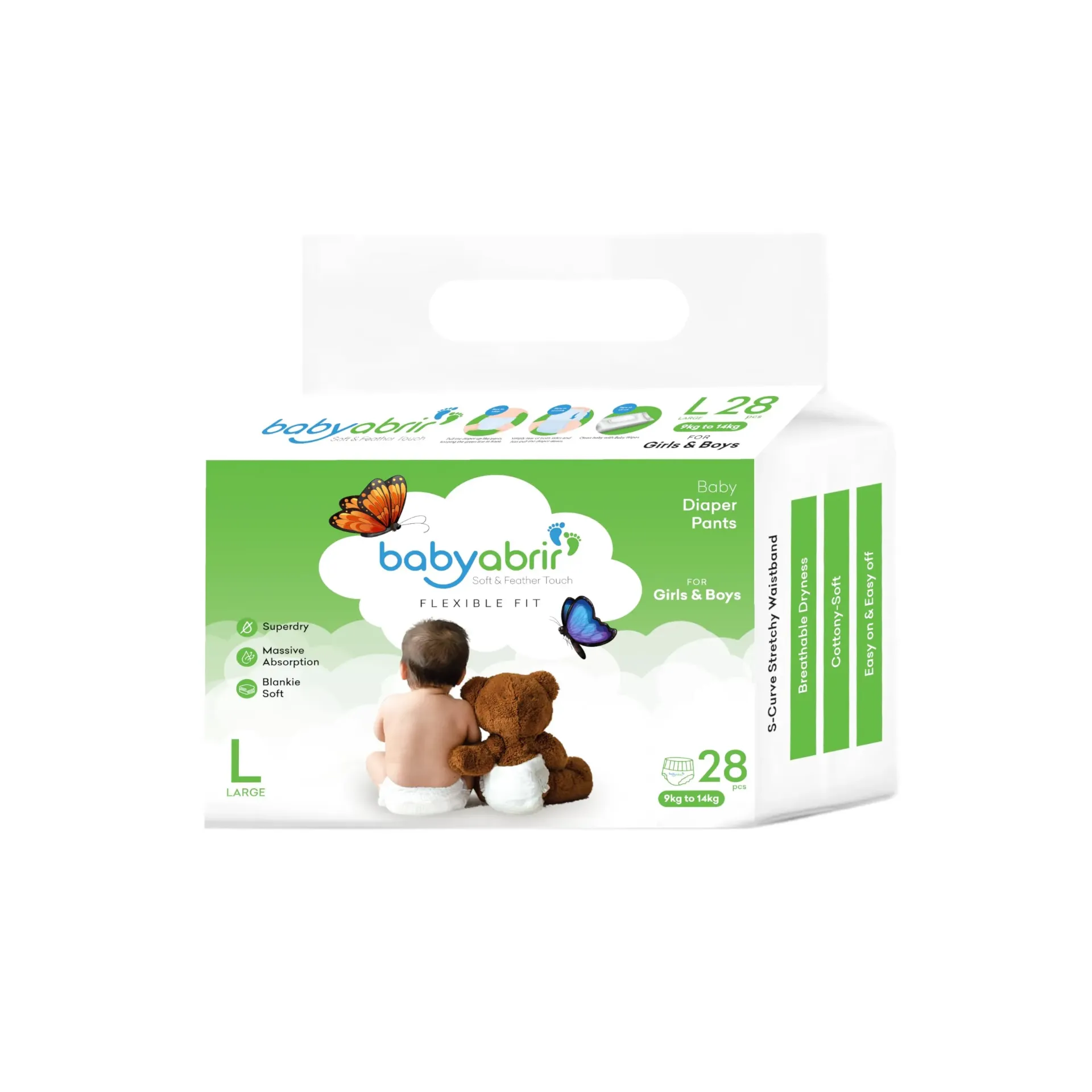BABY ABRIR DIAPER PANT (NEW) XI 10PCS